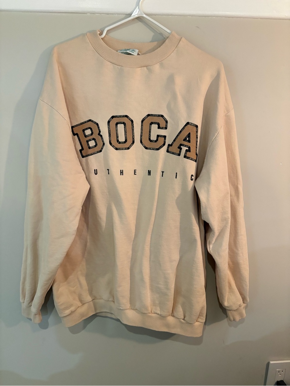 BOCA Crewneck Sweatshirt in Light Beige - Women's Crewneck